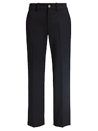 Stretch-Wool Cropped Trousers