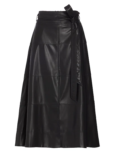 Hudson Tie-Waist Midi-Skirt