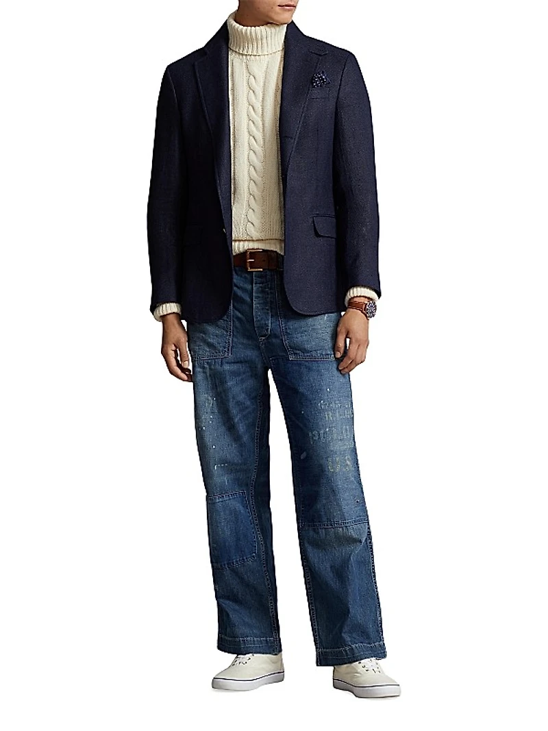 Stonington Distressed Relaxed-Fit Jeans