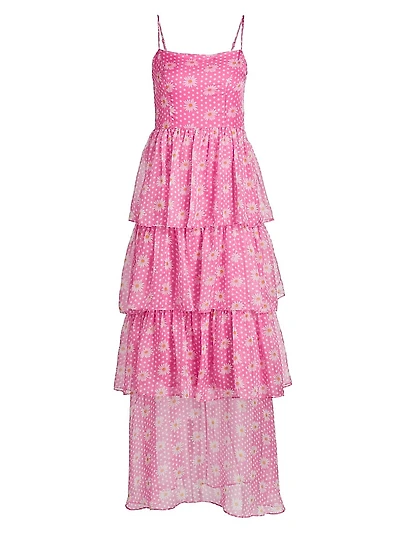 Rebekah Daisy Tiered Maxi Dress