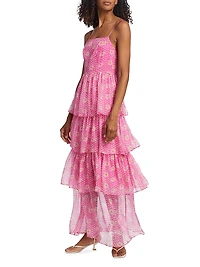 Rebekah Daisy Tiered Maxi Dress