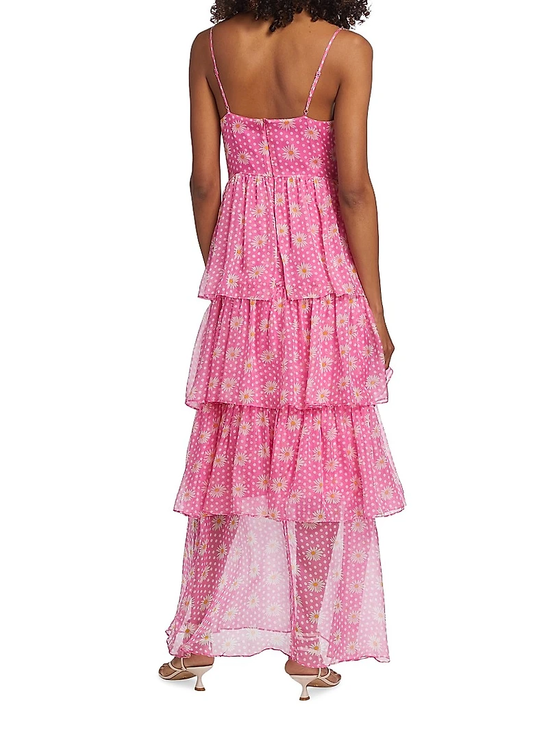 Rebekah Daisy Tiered Maxi Dress