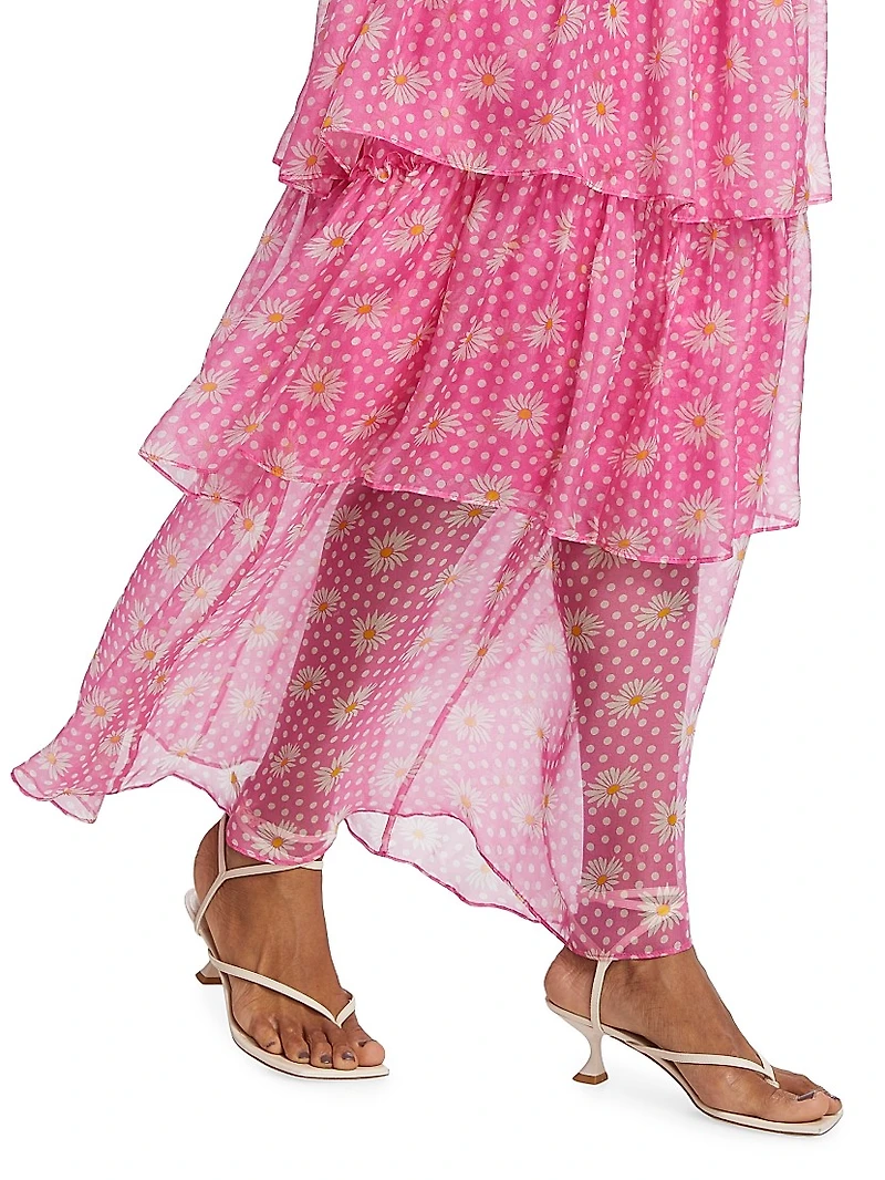 Rebekah Daisy Tiered Maxi Dress