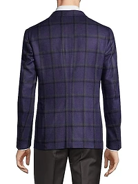 Capri Plaid Wool Two-Button Sport Coat