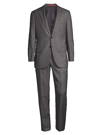 Sanita Pinstriped Wool Suit