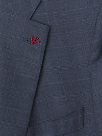 Sanita Plaid Wool Single-Breasted Suit