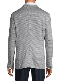 Capri Houndstooth Wool & Silk-Blend Two-Button Sport Coat
