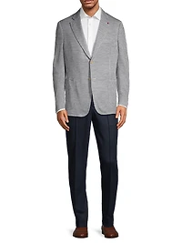 Capri Houndstooth Wool & Silk-Blend Two-Button Sport Coat
