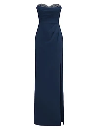Anastasia Embellished Strapless Gown
