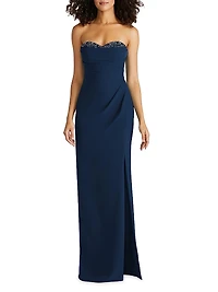 Anastasia Embellished Strapless Gown