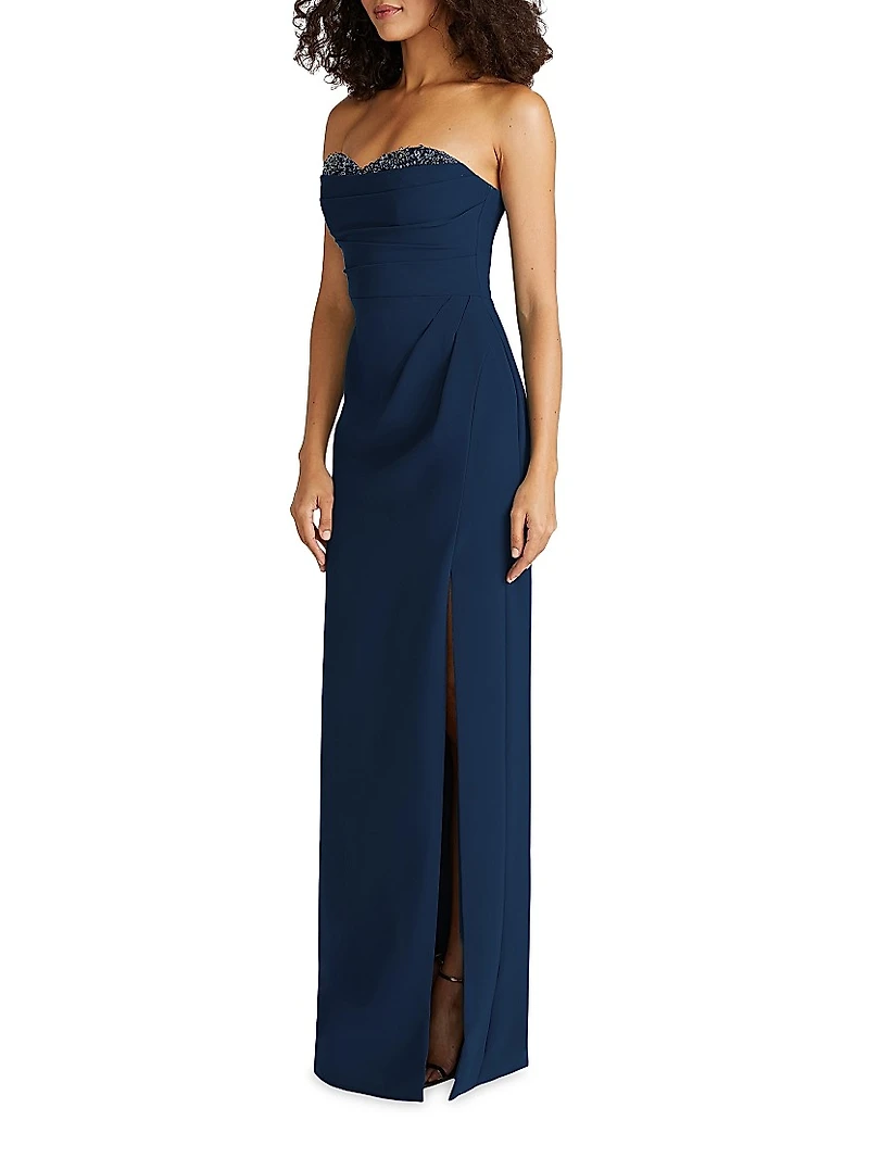 Anastasia Embellished Strapless Gown