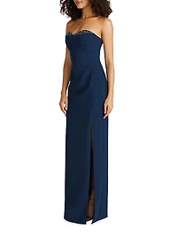 Anastasia Embellished Strapless Gown