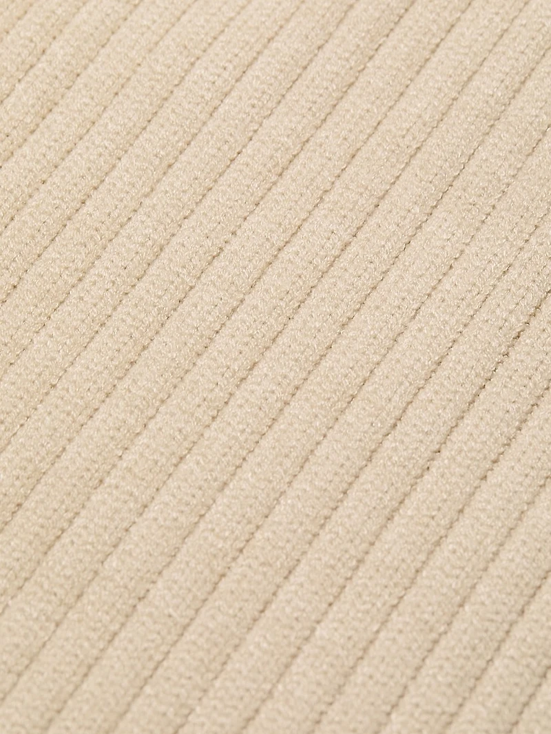 Rib-Knit Micro Miniskirt