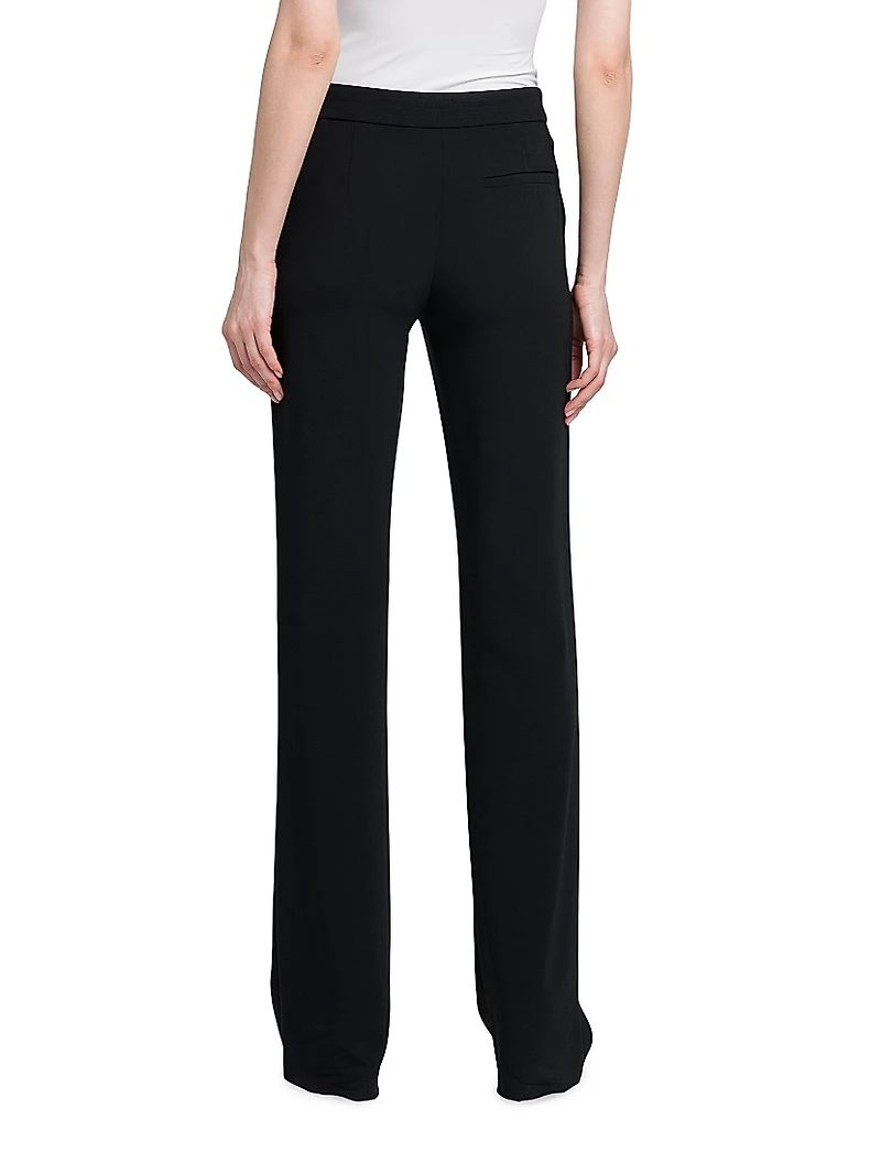 Silk Slim-Leg Pants
