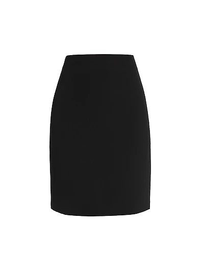 Silk Pencil Skirt