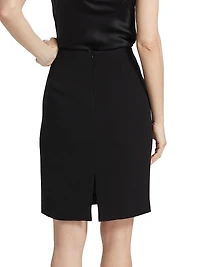 Silk Pencil Skirt