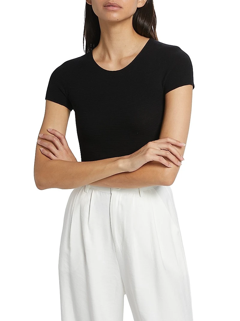Knit Cap Sleeve Tee