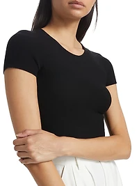 Knit Cap Sleeve Tee