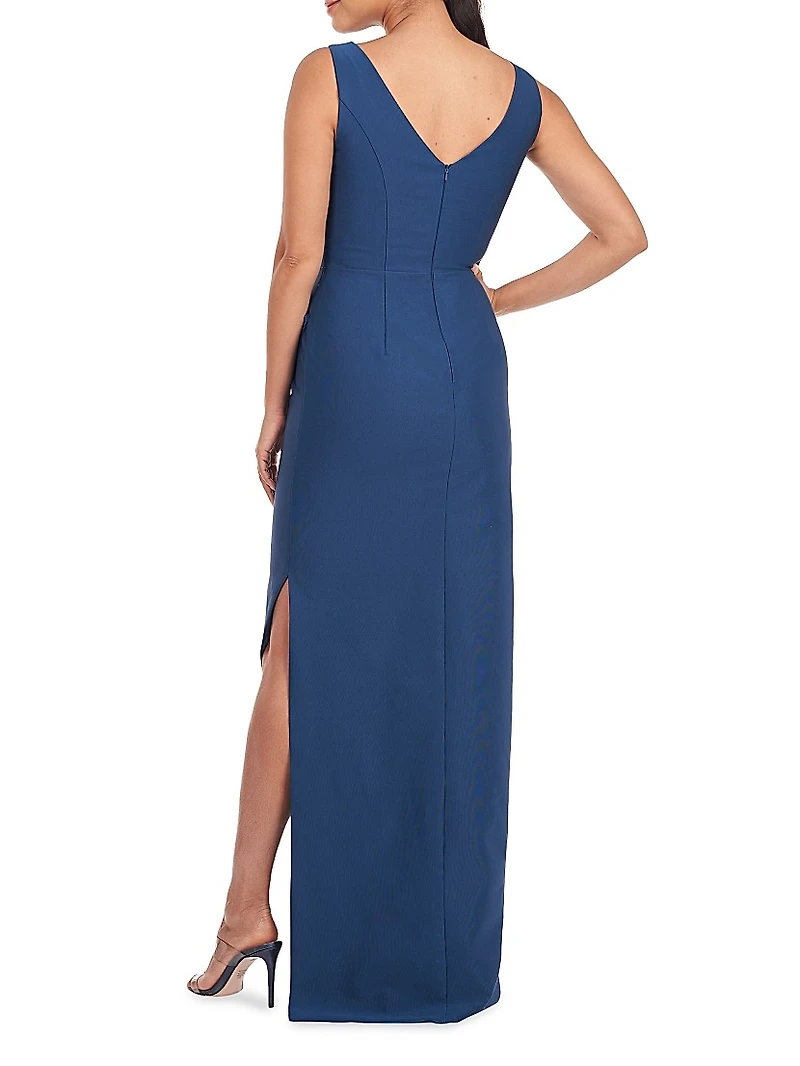 Felix Draped Column Gown