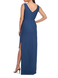 Felix Draped Column Gown
