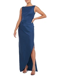 Felix Draped Column Gown