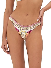 Floral Low-Rise Bikini Bottom