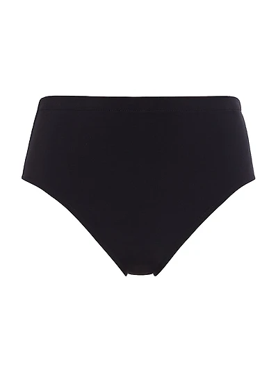 Mid-Rise Jersey Bikini Bottom
