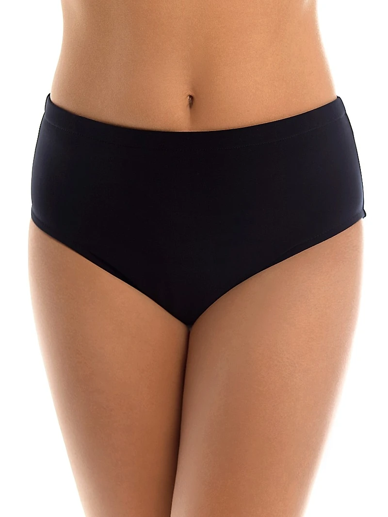Mid-Rise Jersey Bikini Bottom