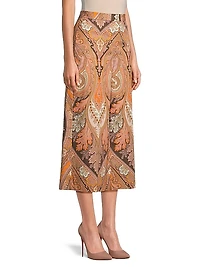 Laura Paisley Cropped Pants