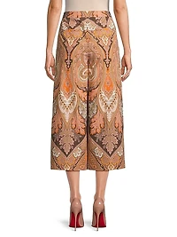 Laura Paisley Cropped Pants