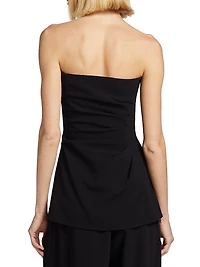 Draped Strapless Top