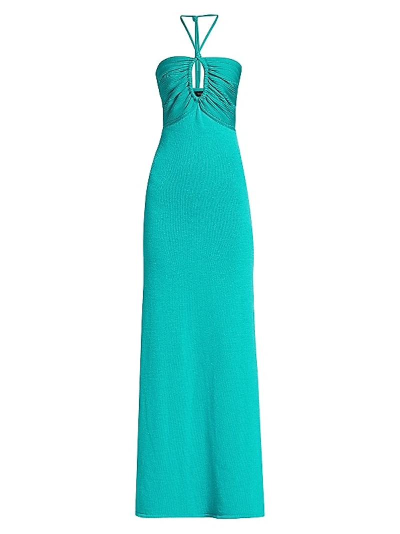 Knit Halter Maxi Dress