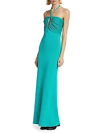 Knit Halter Maxi Dress