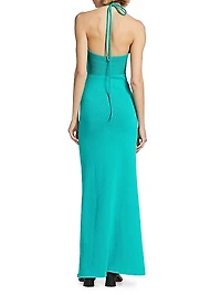 Knit Halter Maxi Dress