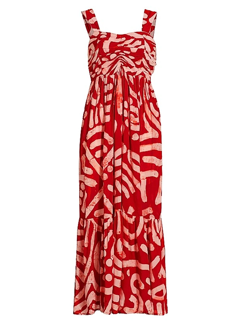 Kola Geometric Maxi Skirt