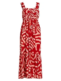 Kola Geometric Maxi Skirt