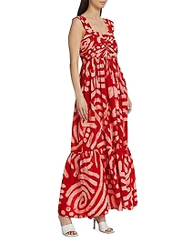 Kola Geometric Maxi Skirt