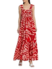 Kola Geometric Maxi Skirt