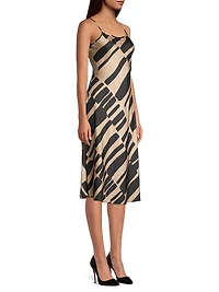 Rustic Chic Geometric Slip Midi-Dress