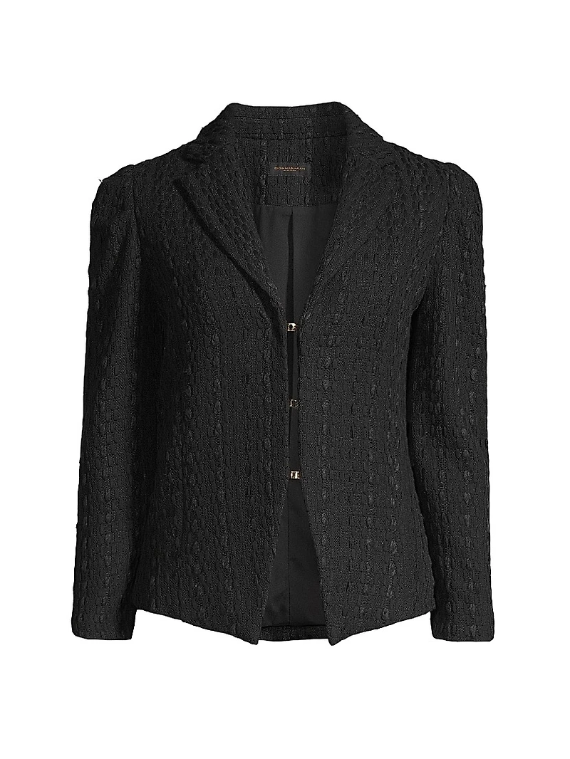 Rustic Chic Ribbon Tweed Jacket