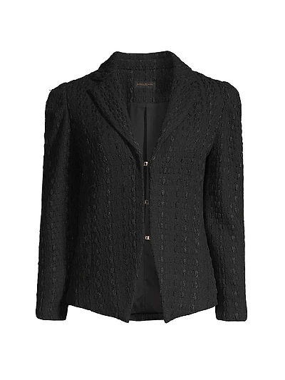 Rustic Chic Ribbon Tweed Jacket