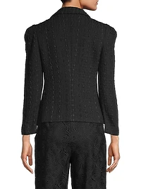 Rustic Chic Ribbon Tweed Jacket