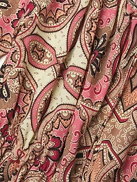Rustic Chic Georgette Poet Paisley Blouse