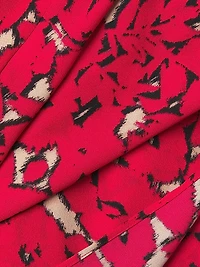 Rustic Chic Georgette Wrap Midi-Dress