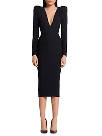 Legacy Structured Midi-Dress