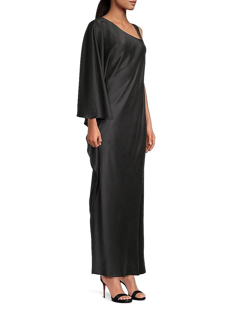 Grace One-Shoulder Silk Gown