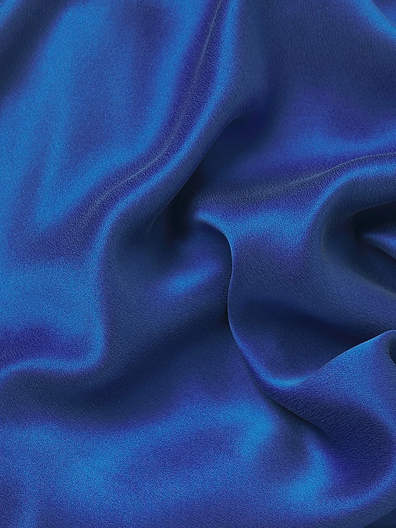Grace Satin One-Shoulder Gown