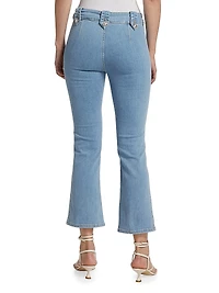 Robertson High-Rise Stretch Crop Flare Jeans