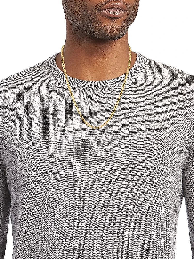 14K Yellow Gold French Cable-Chain Necklace