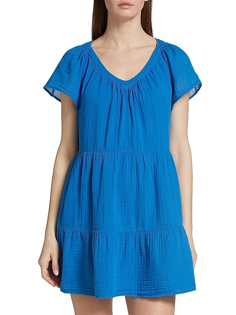 Eleanor Gauze Tiered Minidress